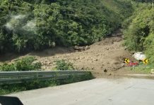 Grave deslizamiento de lodo en la parroquia Amaluza