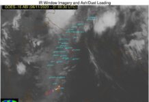 Avión se desvía por ceniza del Sangay, que esta madrugada caerá en Azuay y Cañar