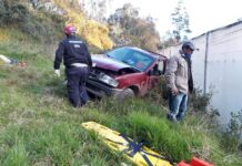 Un herido deja un accidente de tránsito en el cantón Oña, en Azuay