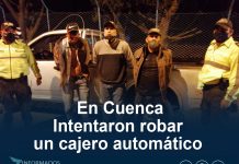 Intentaron robar un cajero automático utilizando tecnología al norte de Cuenca