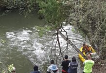 Joven desaparecido tras caer al río Santa Bárbara
