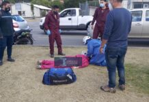 Un herido deja choque de dos motocicletas en Cuenca